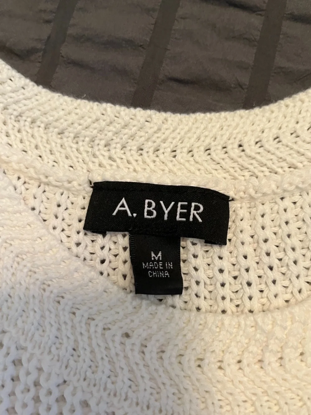 A. Byer Cream Knit Sleeveless Sweater Tank